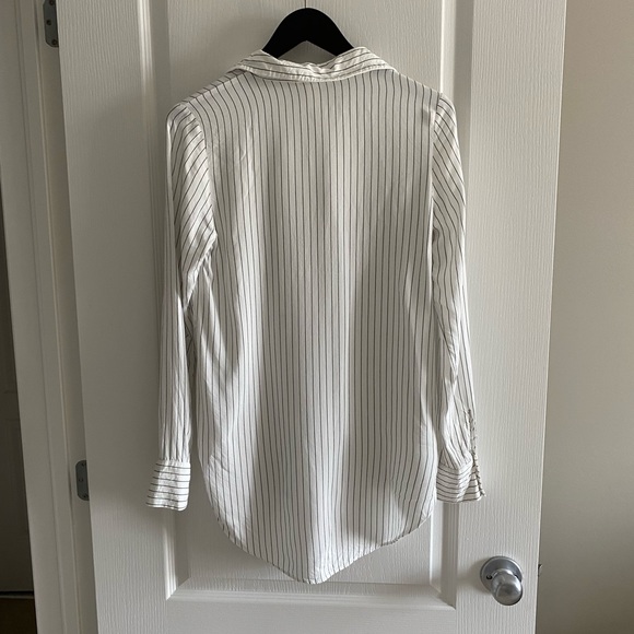 H&M Striped Tunic Button Up Blouse - Picture 4 of 10
